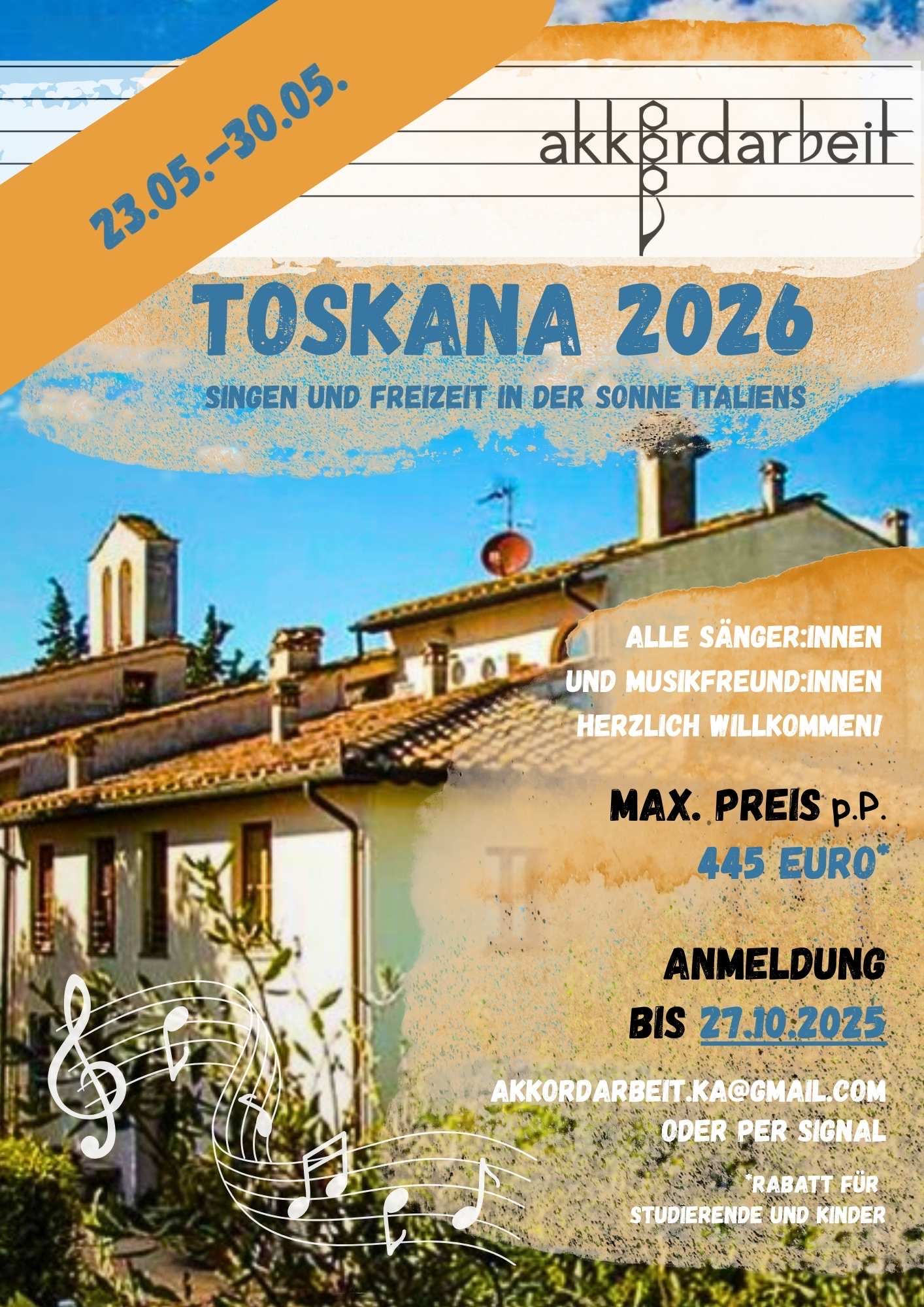 Flyer Chorreise